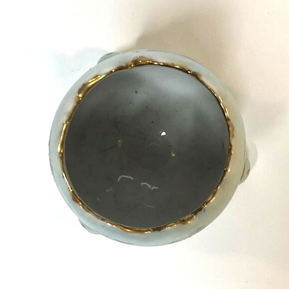 Vintage INARCO Footed Egg Vase Japan Hand Painted Floral Porcelain E-116/M - Picture 4 of 12